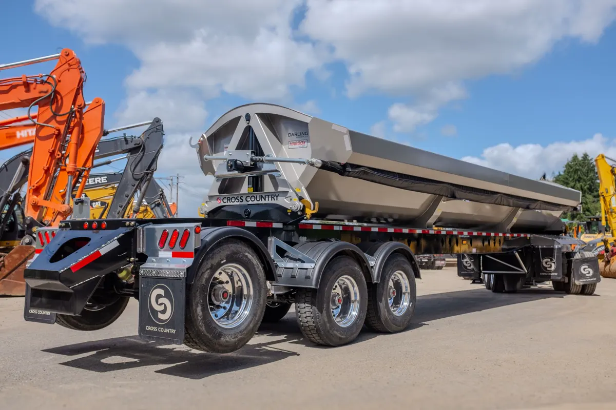 Cross Country side-dump trailer